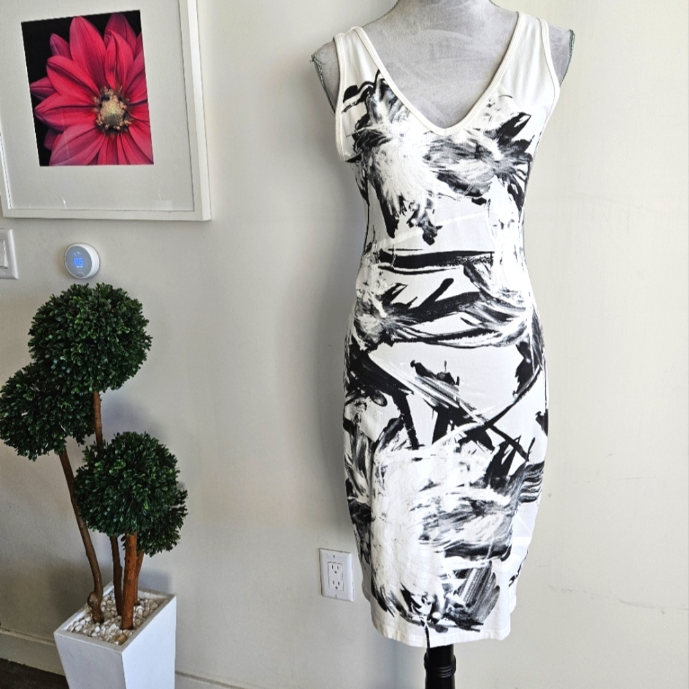 ISABEL DE PEDRO Palm Bodycon Dress